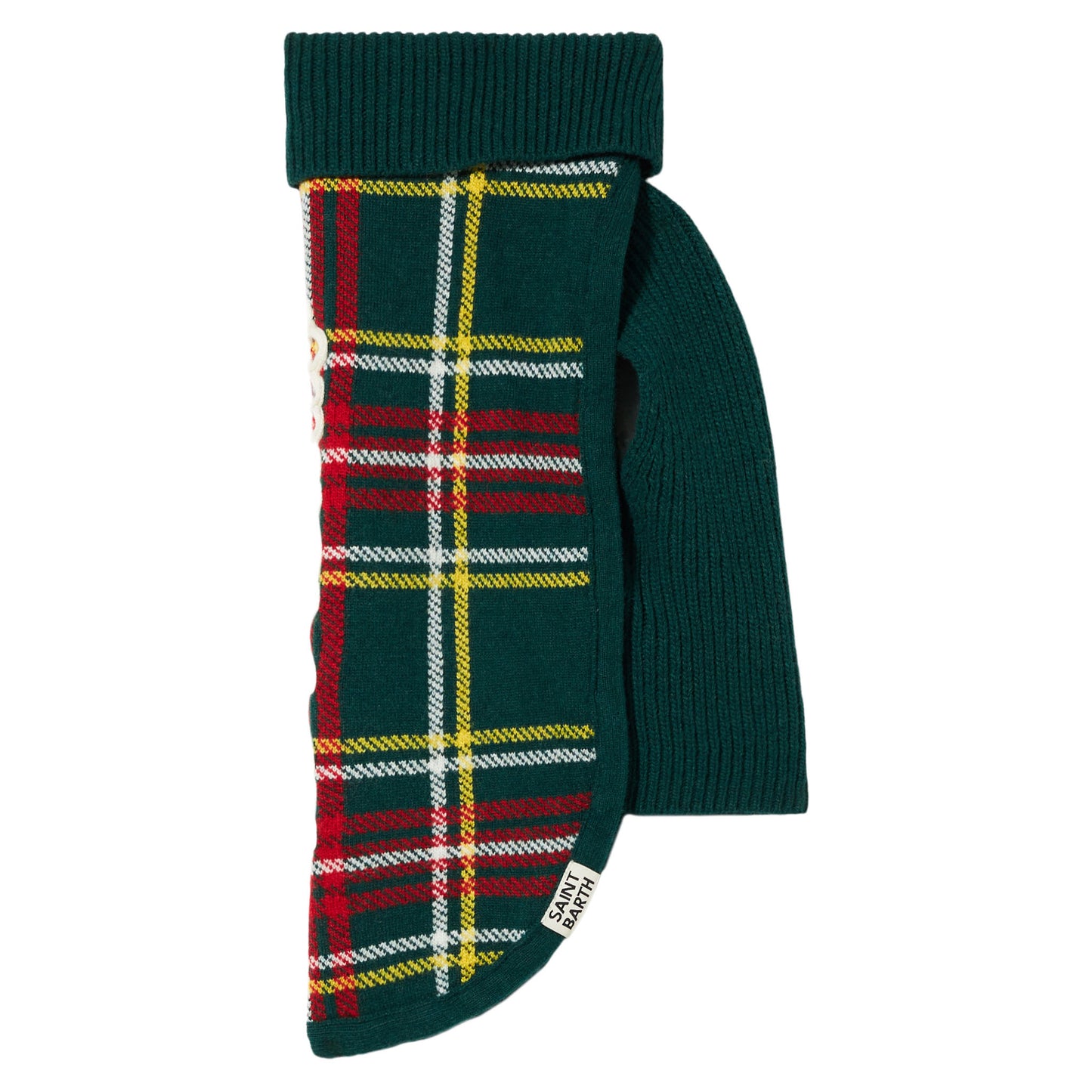 Hundepullover mit Schottenkaro-Jacquard
