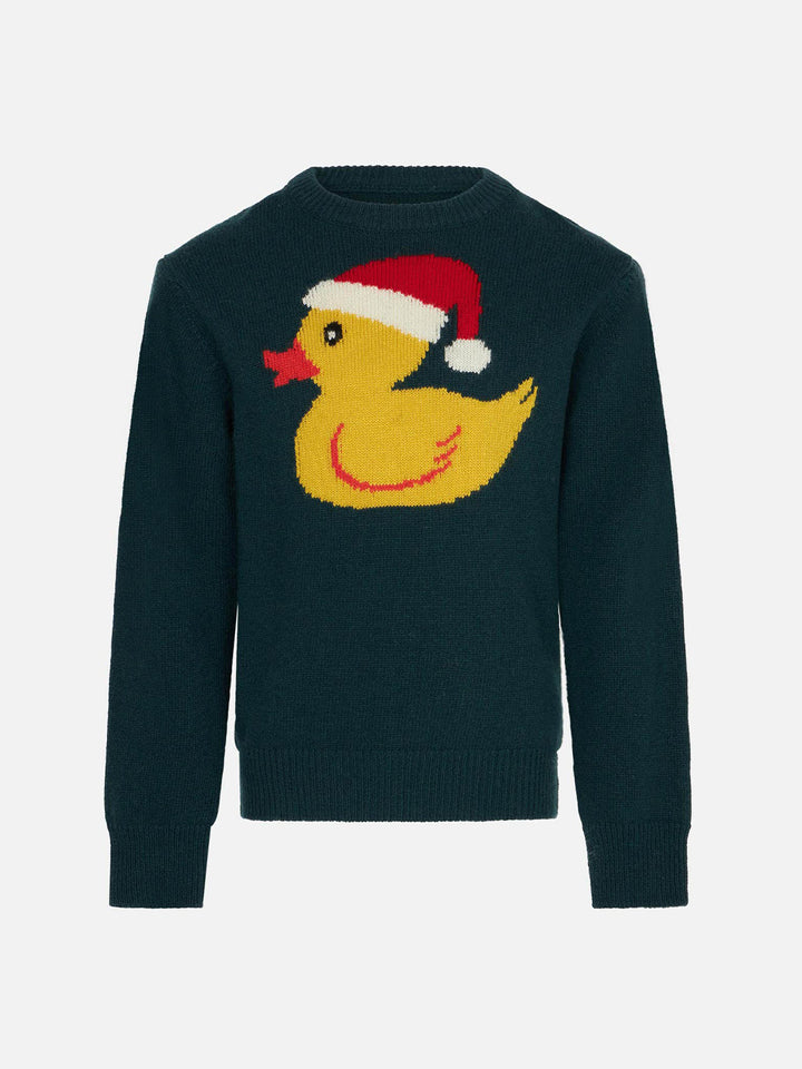 Boy crewneck sweater with ducky print - MC2 Saint Barth