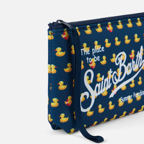 Aline Scuba-Pochette mit Enten-Print