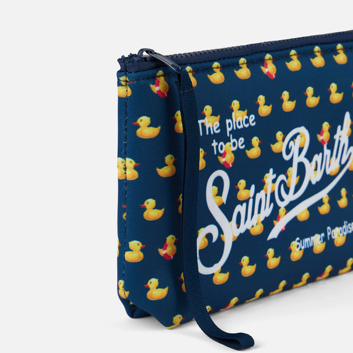 Aline Scuba-Pochette mit Enten-Print
