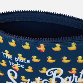 Aline Scuba-Pochette mit Enten-Print