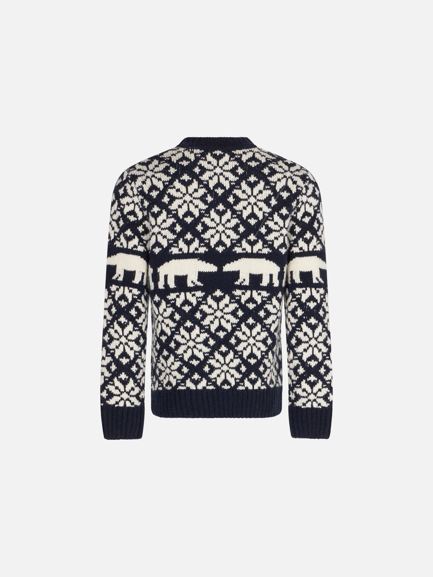 Maglione da bambino girocollo con fantasia norvegese