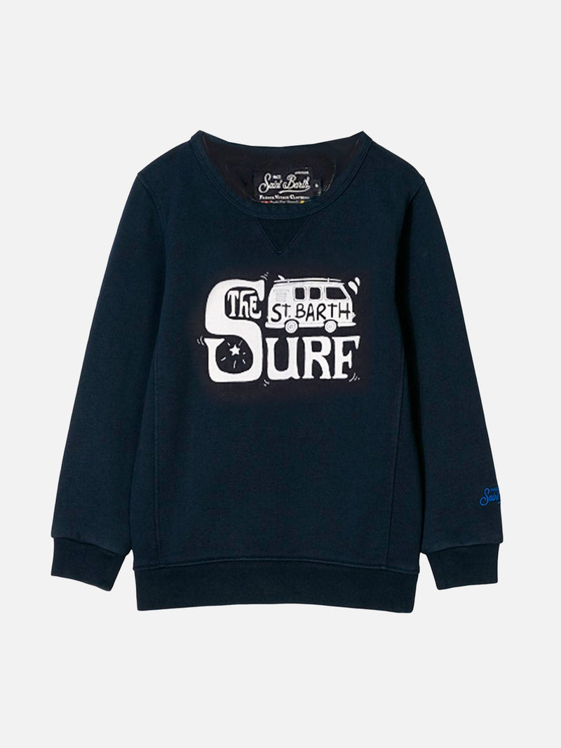 Baumwoll-Sweatshirt für Jungen Bobby mit St. Barth Surf-Print