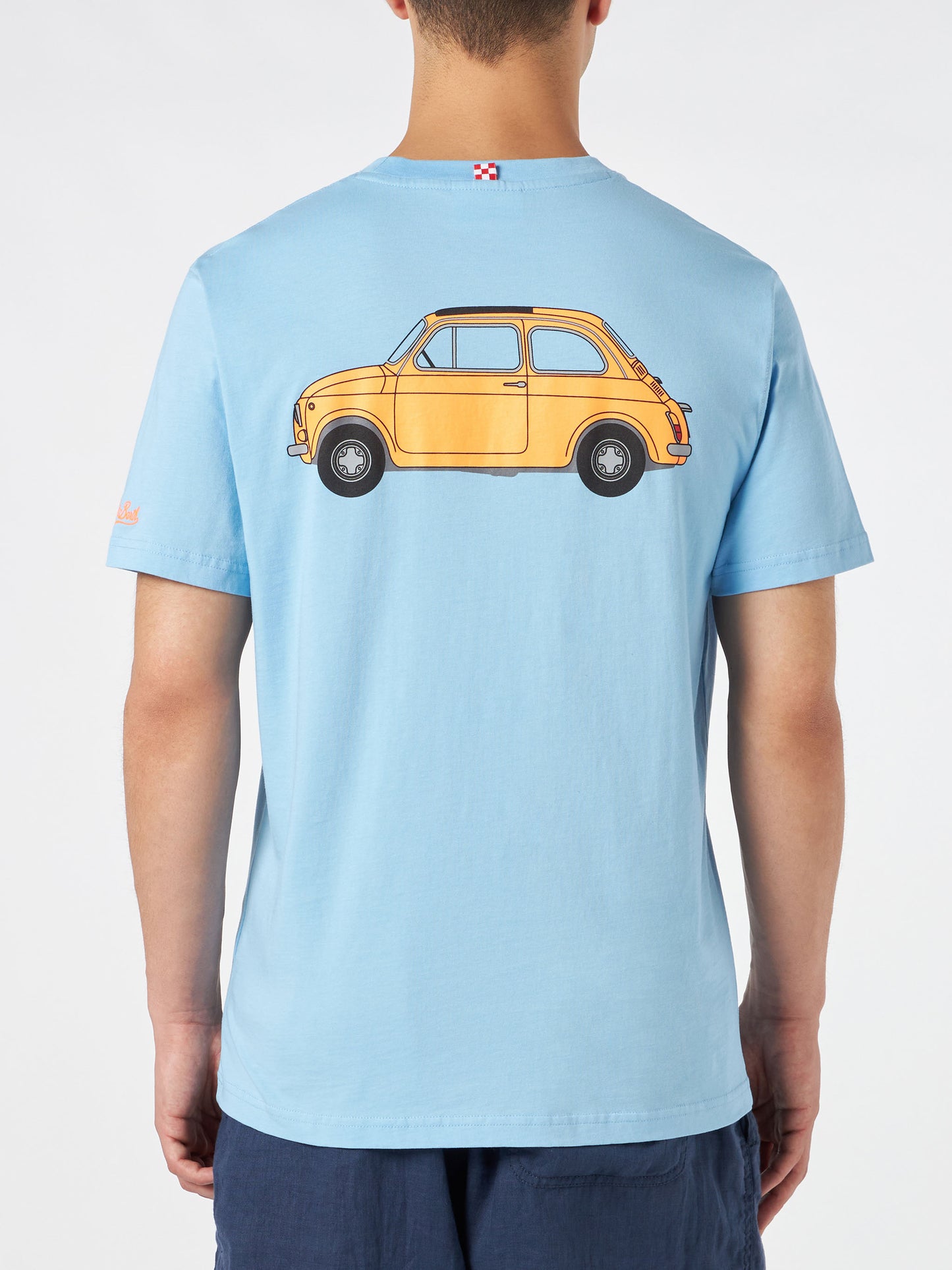 Man cotton t-shirt with Fiat 500 print | FIAT 500© SPECIAL EDITION