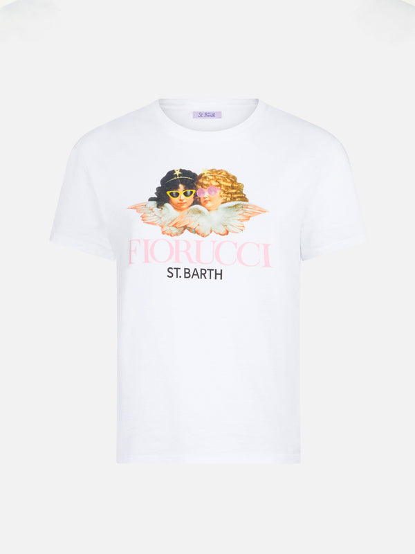 T-shirt da donna in cotone con stampa Fiorucci | FIORUCCI EDIZIONE SPECIALE