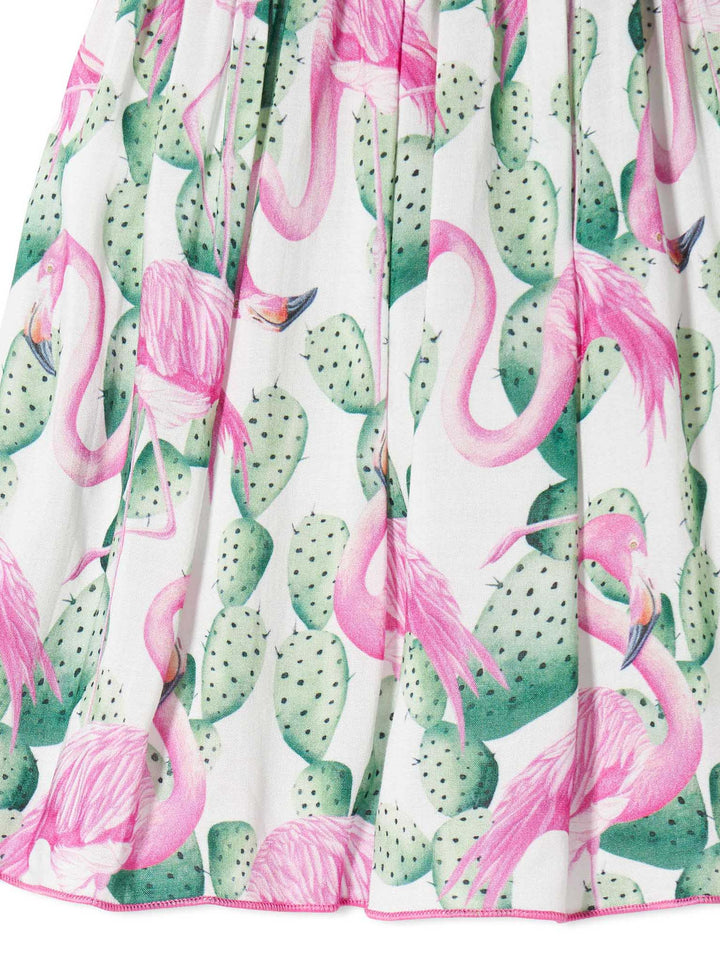Cotton dress Lola with flamingo print - MC2 Saint Barth