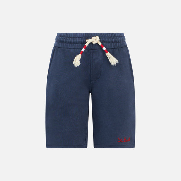 Blue Boy Fleece-Shorts mit Tasche