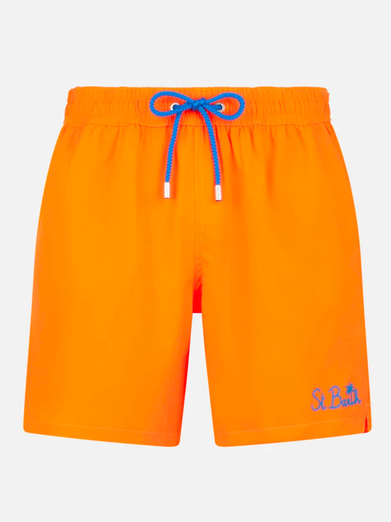 Komfort-Badeshorts für Herren in Fluo-Orange