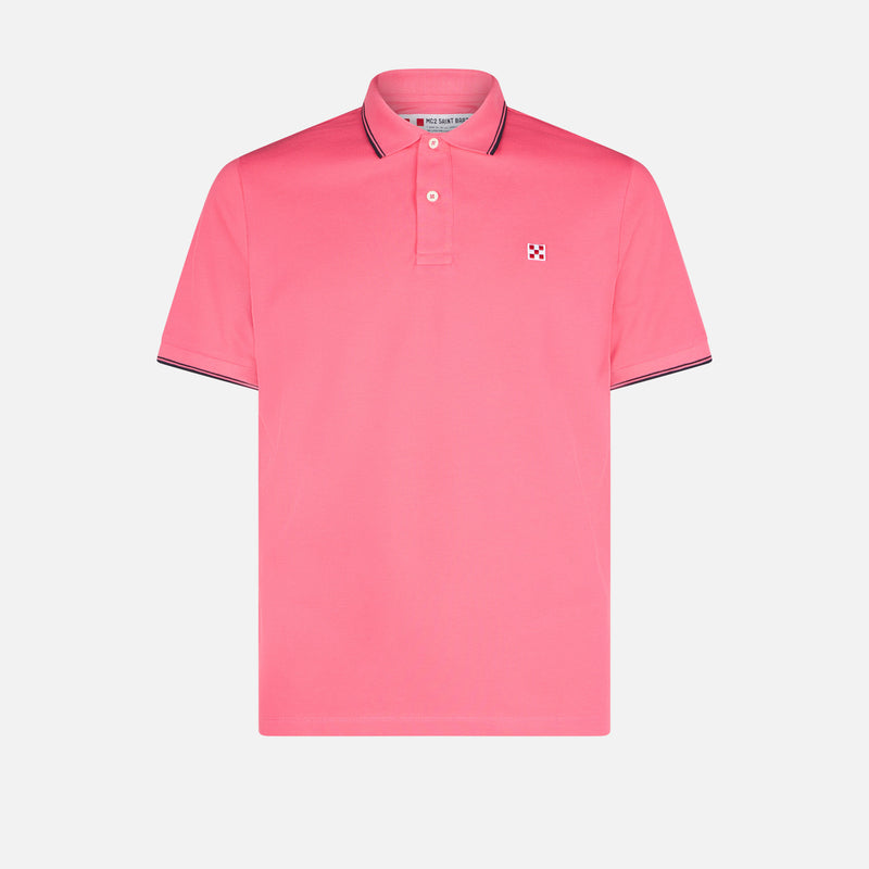 Man fluo pink polo piquet