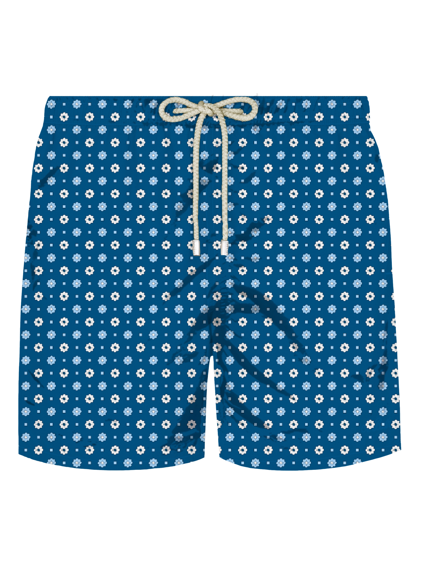 Comfort Light stretch swim shorts with tie print