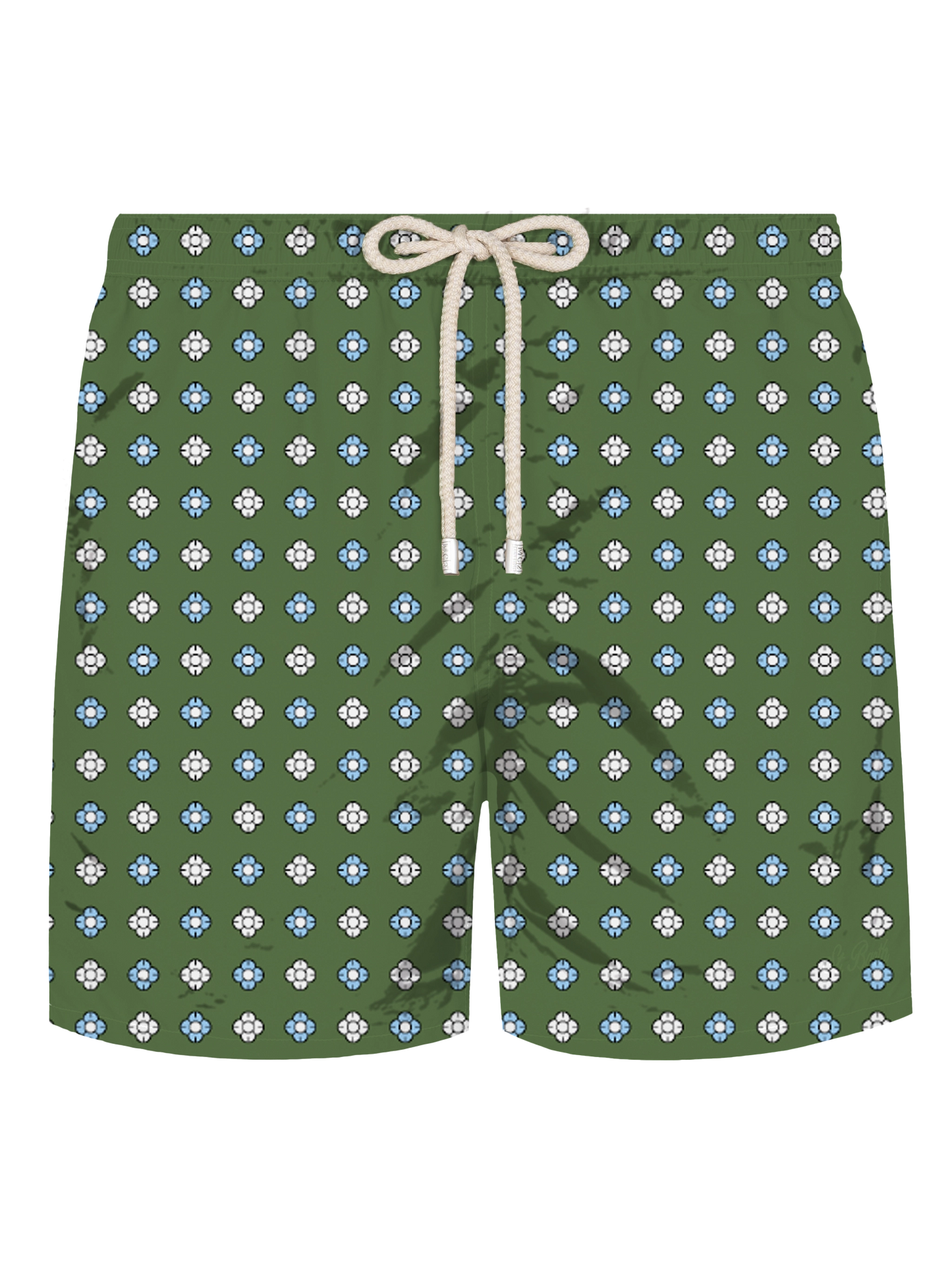 Comfort Light stretch swim shorts with tie print