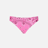 Slip da bagno da bambina con stampa bandana rosa