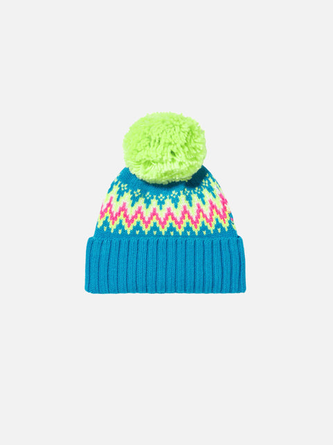 Girl beanie with pompon - MC2 Saint Barth