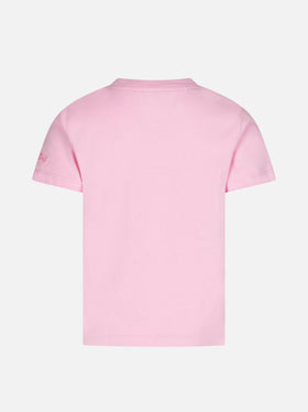 T-shirt girocollo da bambina in jersey di cotone Elly con stampa Fiorucci Angels | EDIZIONE SPECIALE FIORUCCI
