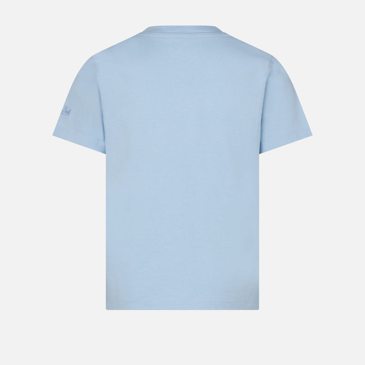 T-shirt da bambina con ricamo Lost in St. Barth