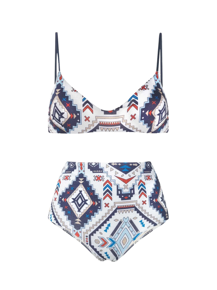 Aztec style glitter bralette bikini - MC2 Saint Barth