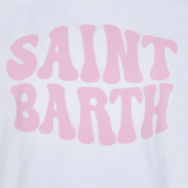 T-shirt da bambina in cotone con stampa groovy di Saint Barth