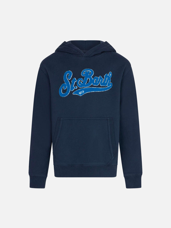 Marineblaues Kapuzen-Sweatshirt für Jungen