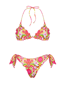 Woman triangle bikini with ikat print - MC2 Saint Barth