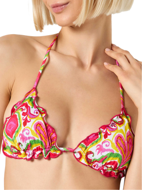 Woman triangle bikini with ikat print - MC2 Saint Barth
