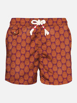 Light fabric man swim shorts Indian print