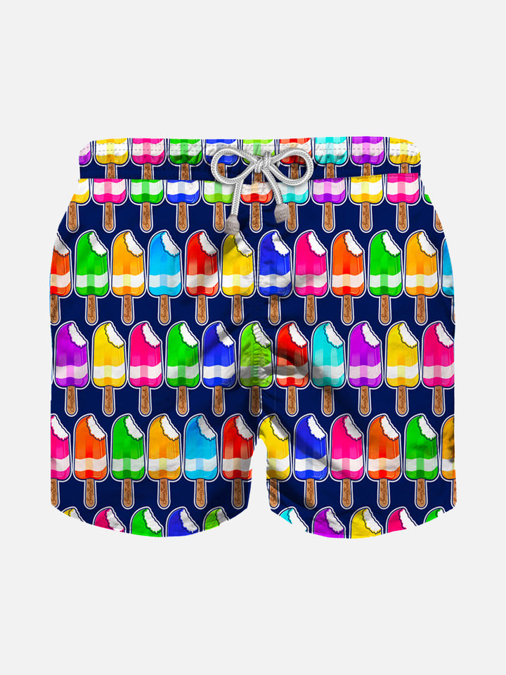 Boy swim shorts with Ice Cream Print - MC2 Saint Barth