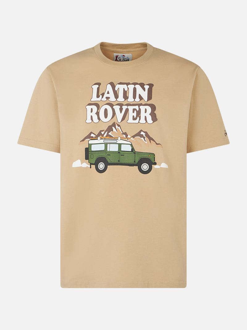 T-shirt da uomo in cotone pesante con stampa Latin Rover