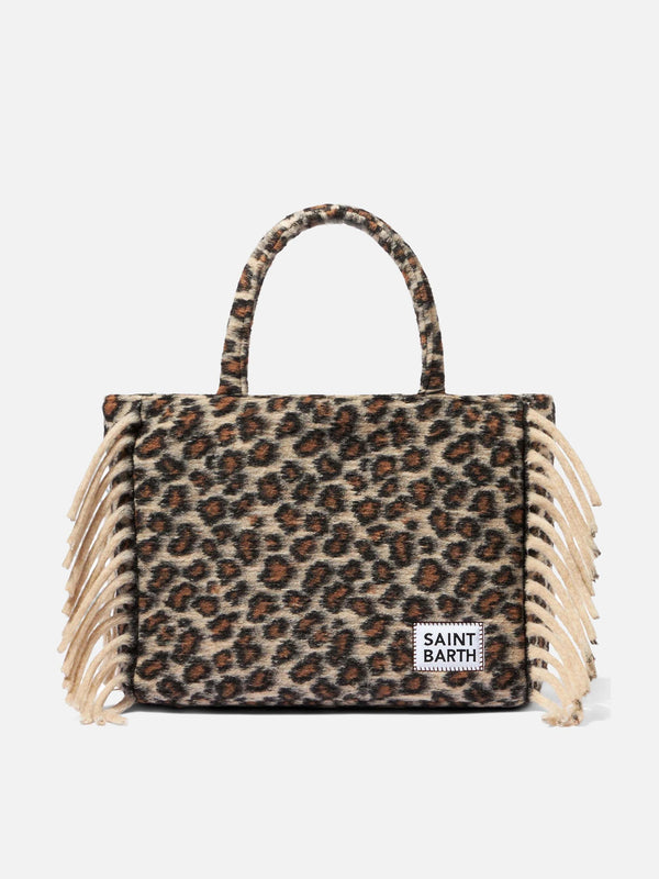 Colette-Deckenhandtasche mit Animalier-Print