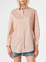 Woman Brigitte cotton shirt with flower print | Made with Liberty fabric