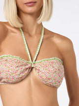 Bikini da donna a triangolo con stampa Liberty | Realizzato con tessuto Liberty