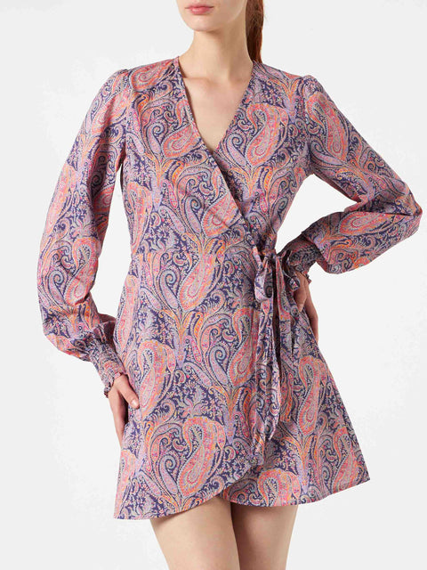 Cotton short dress Brilly with Liberty print | Made with Liberty fabric - MC2 Saint Barth