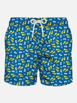 Costume da bagno da uomo in tessuto leggero stampa snorkeling