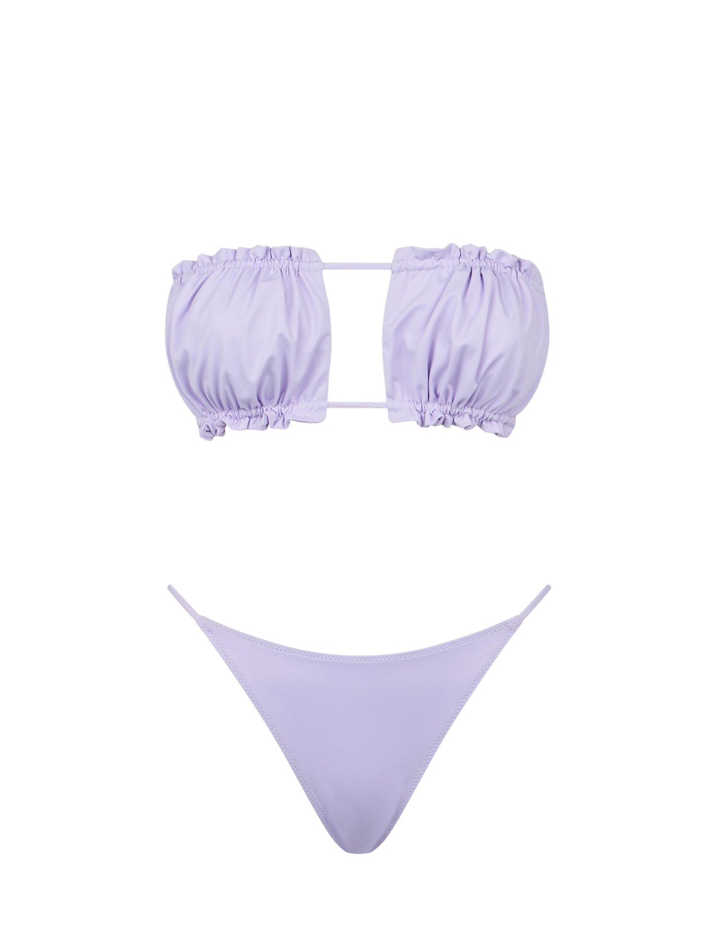 Bikini da donna a fascia lilla 