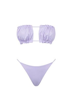 Bikini da donna a fascia lilla 