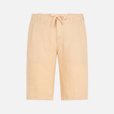 Beige Linen Bermuda Short