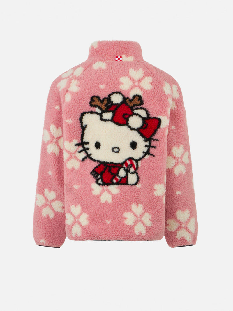 Giacca sherpa da bambina con stampa Hello Kitty | EDIZIONE SPECIALE DI HELLO KITTY