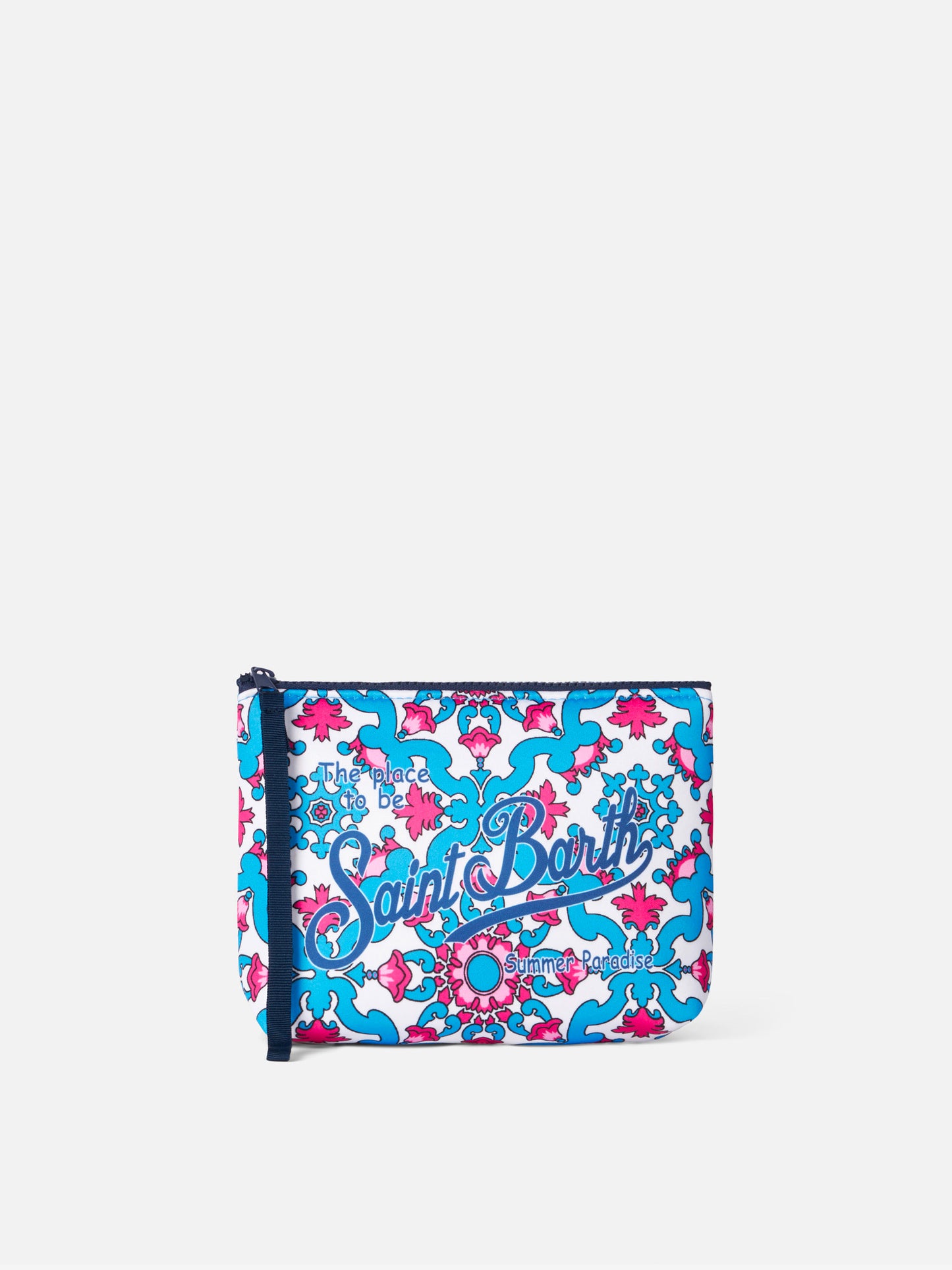 Aline Scuba-Pochette mit Majolika-Print