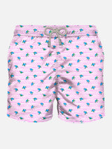 Man Comfort Light swim shorts with sea turtles print