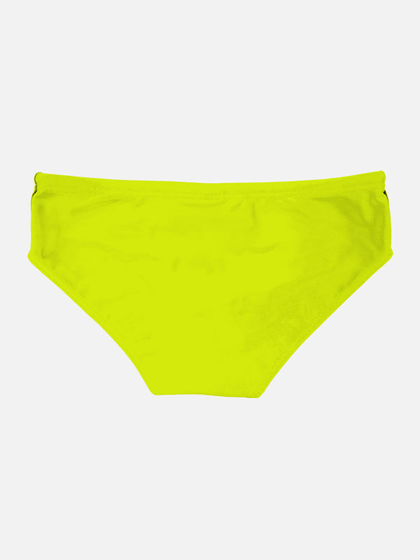 Man fluo yellow swim briefs