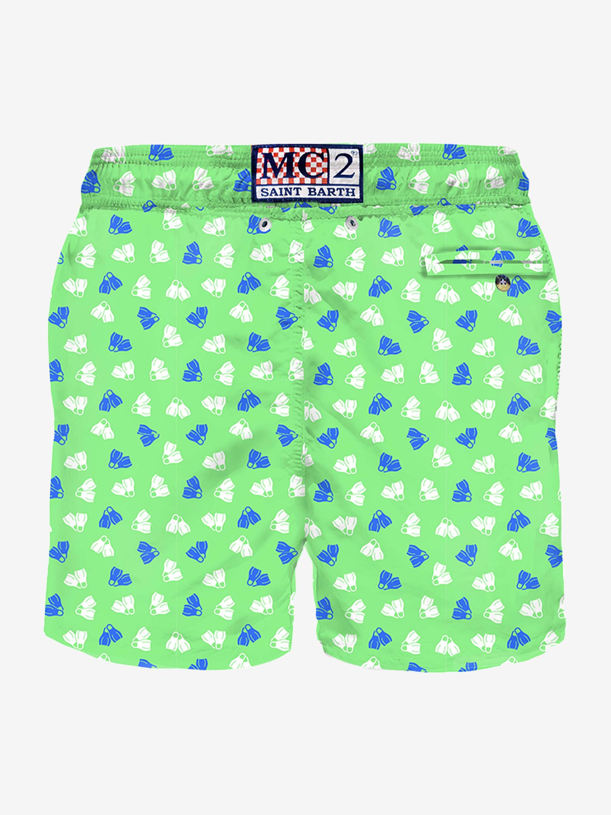 Man swim shorts fins micro print - MC2 Saint Barth