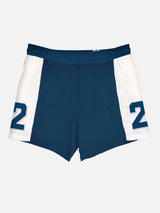 Man swimshorts with bands and patch