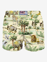 Man classic swim shorts wild life print