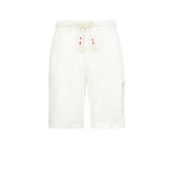 White linen bermuda shorts