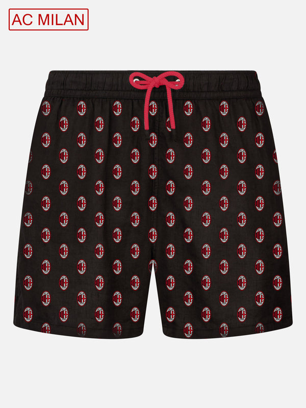 Herren-Badeshorts aus leichtem Stoff mit Milan-Print | MAILAND SONDERAUSGABE