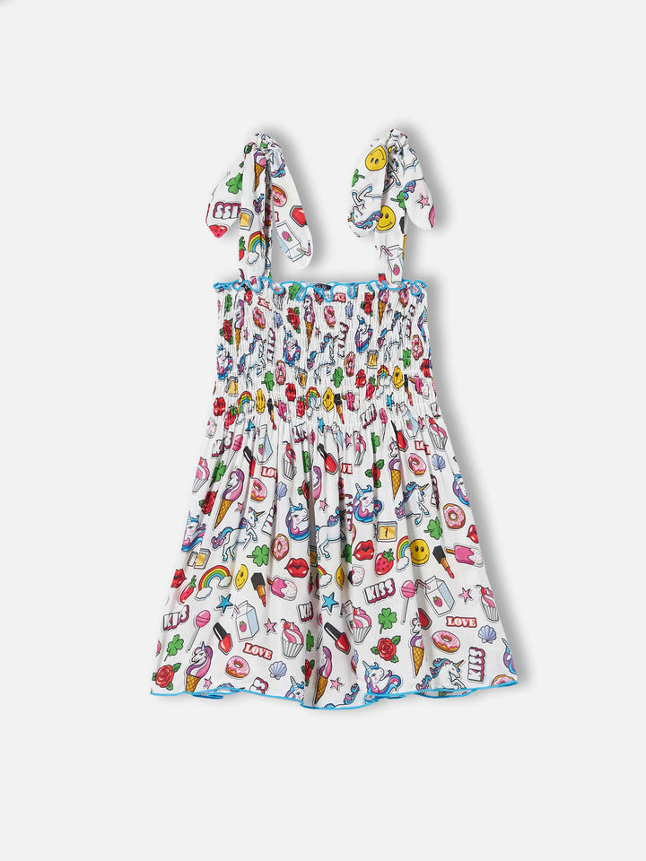 Abito in cotone Lola con stampa magic pop