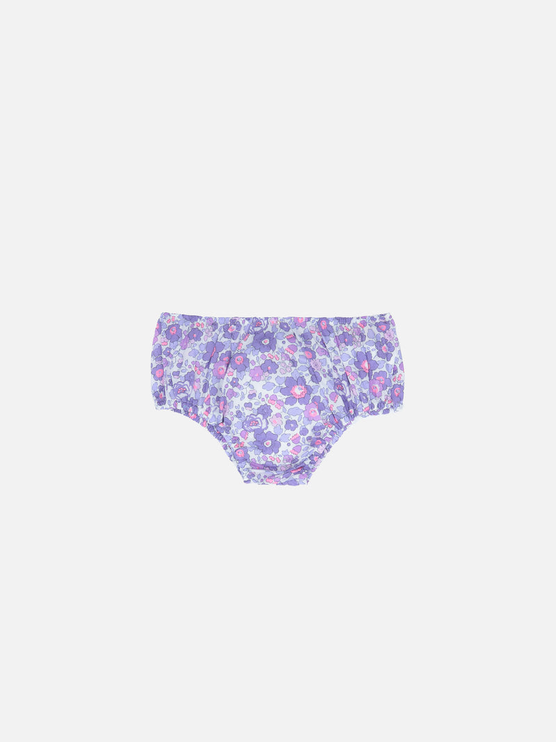 Bloomer per neonata Pimmy con stampa Betsy | REALIZZATO CON TESSUTO LIBERTY