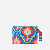 Pareasy nylon pochette with ikat print