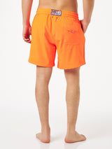 Komfort-Badeshorts für Herren in Fluo-Orange