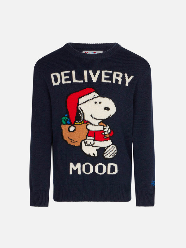 Rundhalspullover für Jungen mit weihnachtlichem Snoopy-Aufdruck | PEANUTS™ SONDEREDITION