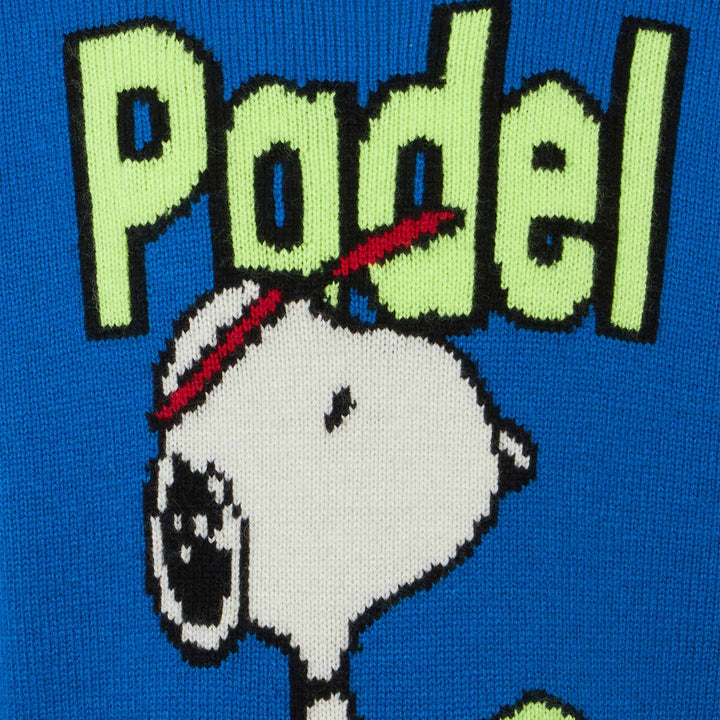 Rundhalspullover für Jungen mit Snoopy-Padel-Jacquard | SNOOPY – PEANUTS™ SPECIAL EDITION